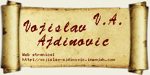 Vojislav Ajdinović vizit kartica